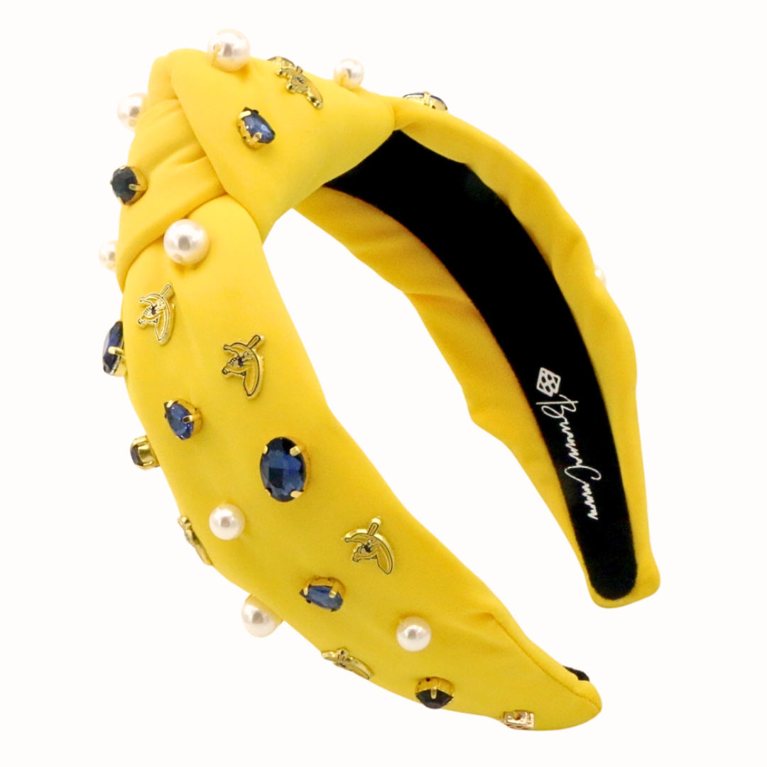 Yellow Savannah Bananas Logo Headband – Brianna Cannon