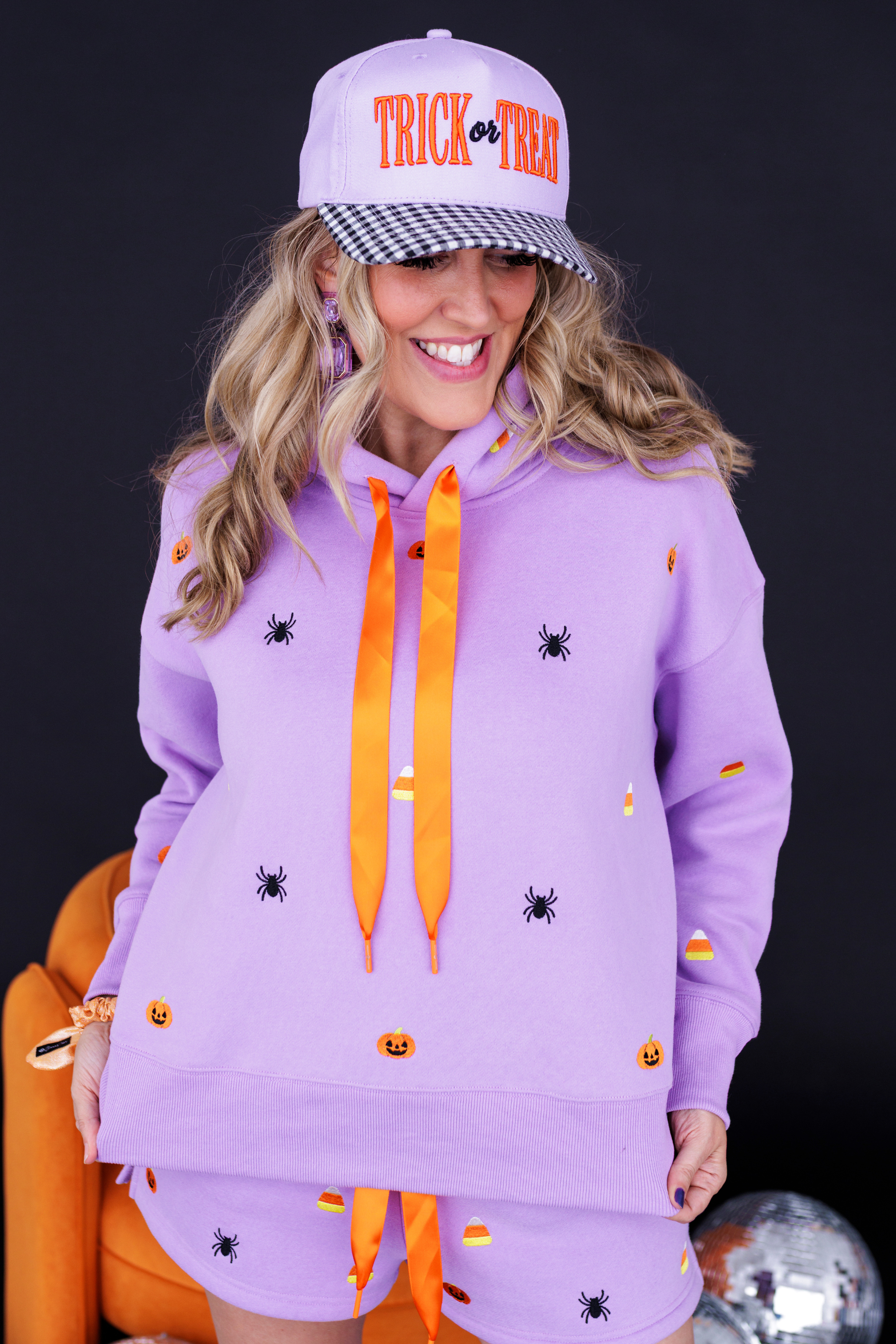 Lavender Spooky Fleece Hoodie | Brianna Cannon
