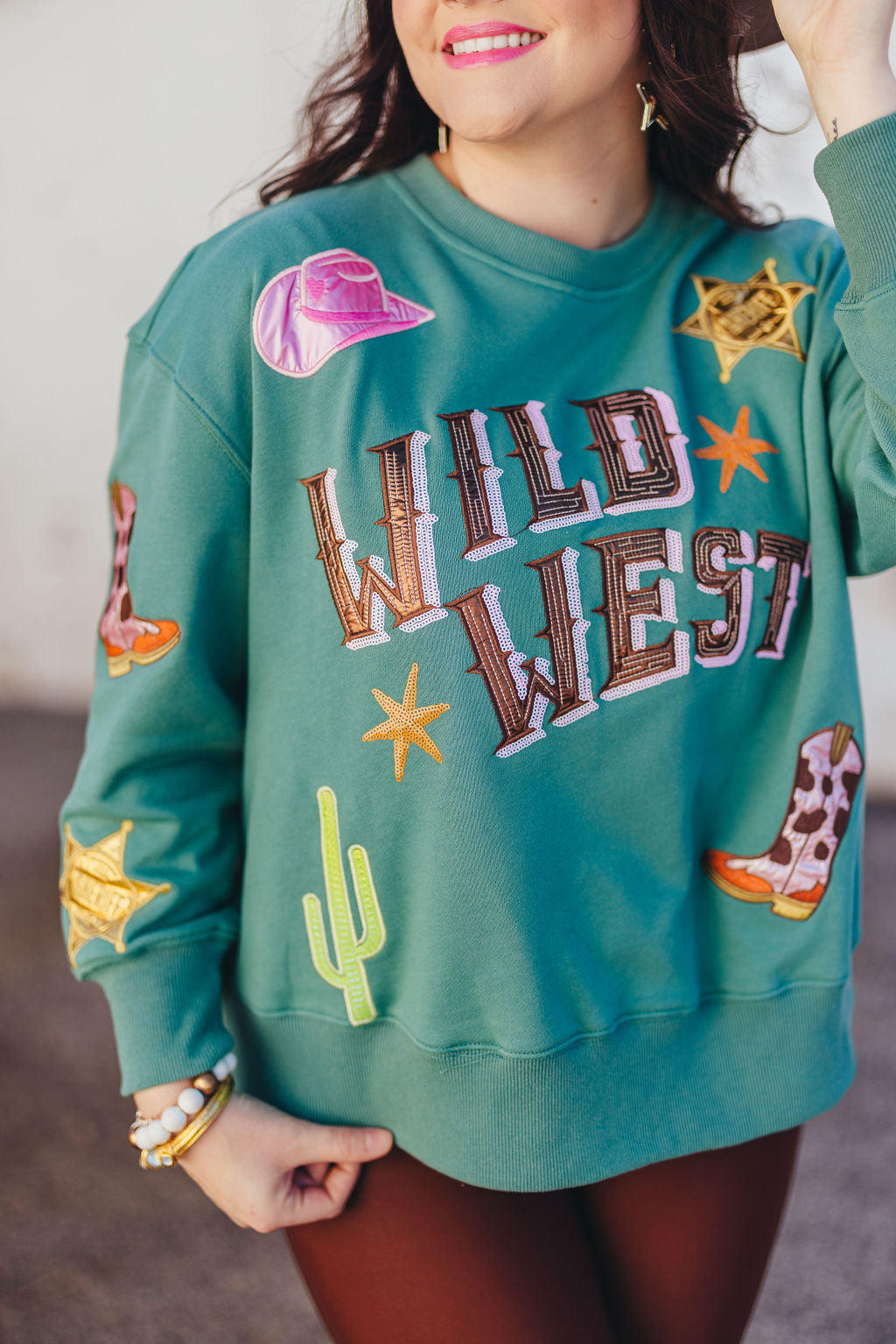 Wilder Than The West Sweatshirt - Natural Heather