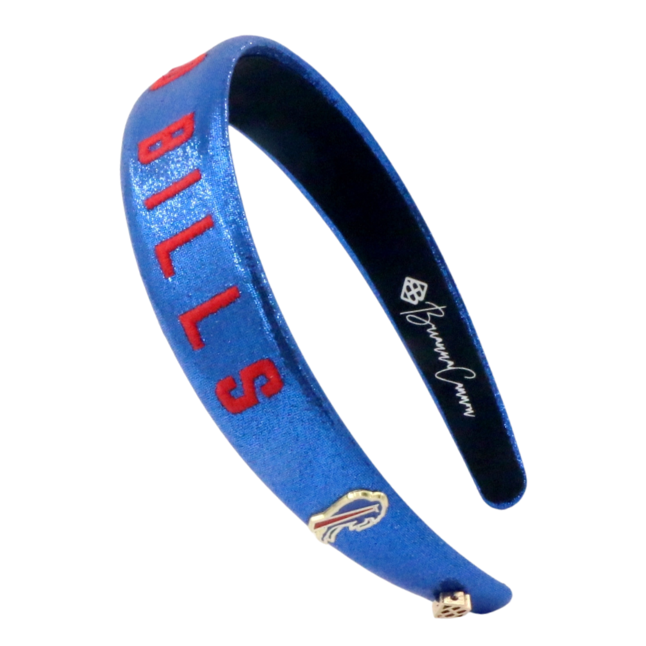 Buffalo Bills Thin Embroidered Headband – Brianna Cannon display picture 3