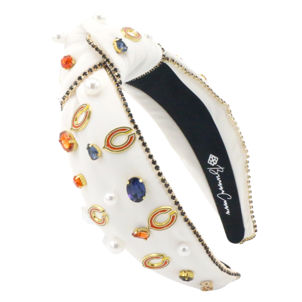 Chicago Bears White Logo Headband – Brianna Cannon display picture 3