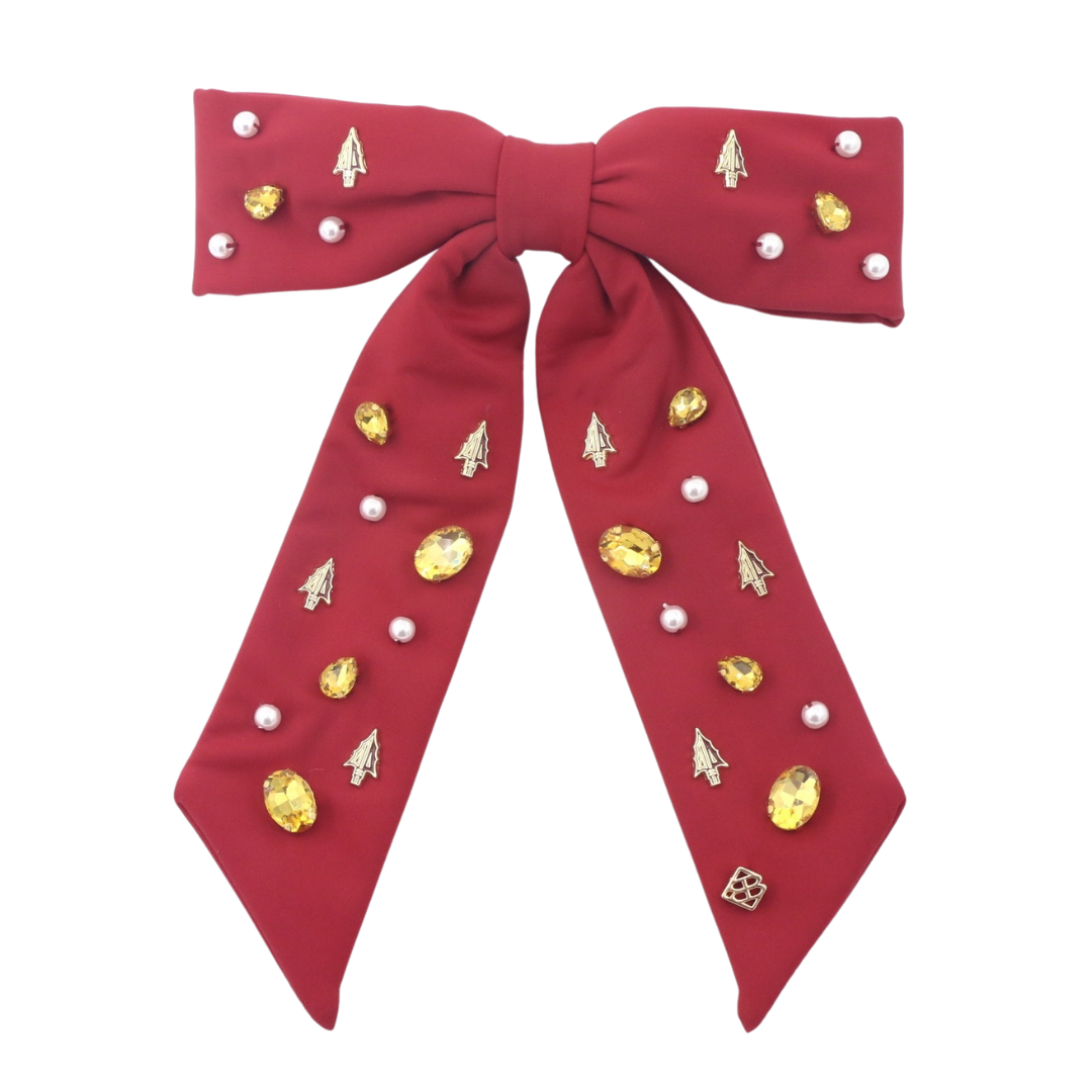 Florida State Garnet Bow Barrette – Brianna Cannon display picture 2