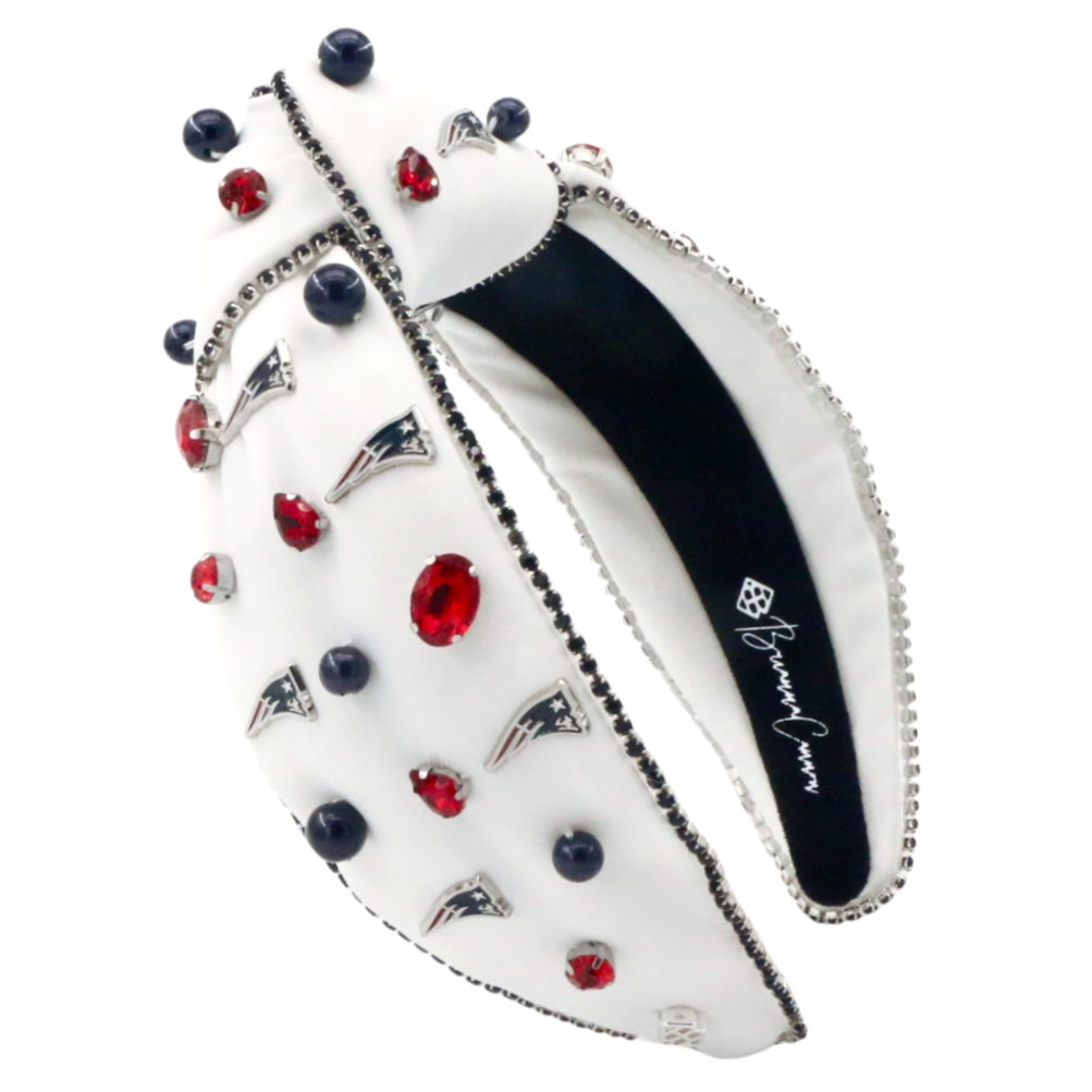 NEW BRIANNA CANNON uk logo headband in white Brianna Cannon Iridescent Snowflake Headband – Pharm  main image 4