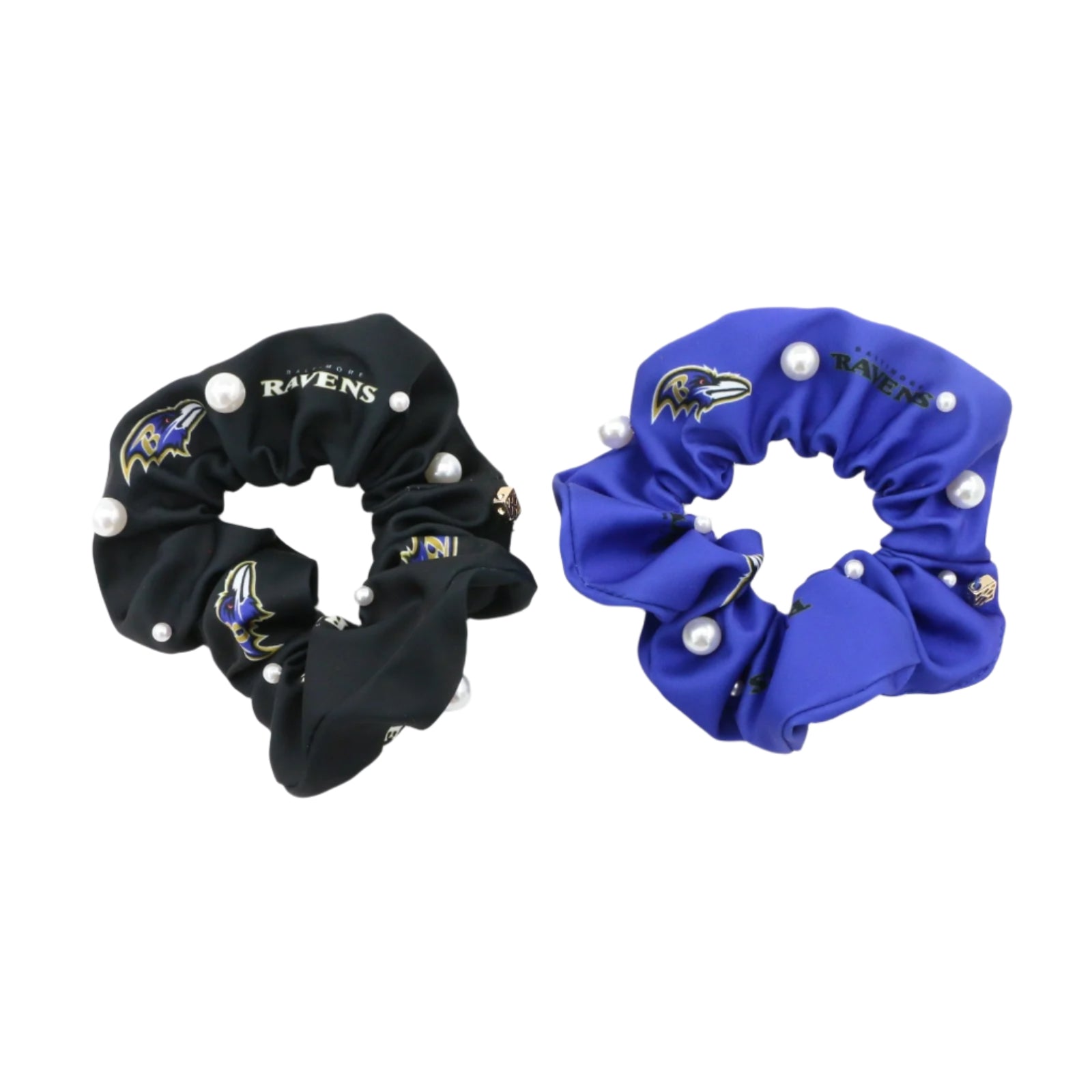 Baltimore Ravens Black and Purple Dual Scrunchie - NFL Hair 