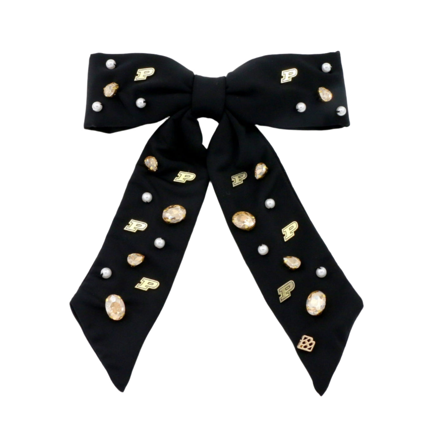 Purdue Black Logo Bow Barrette – Brianna Cannon