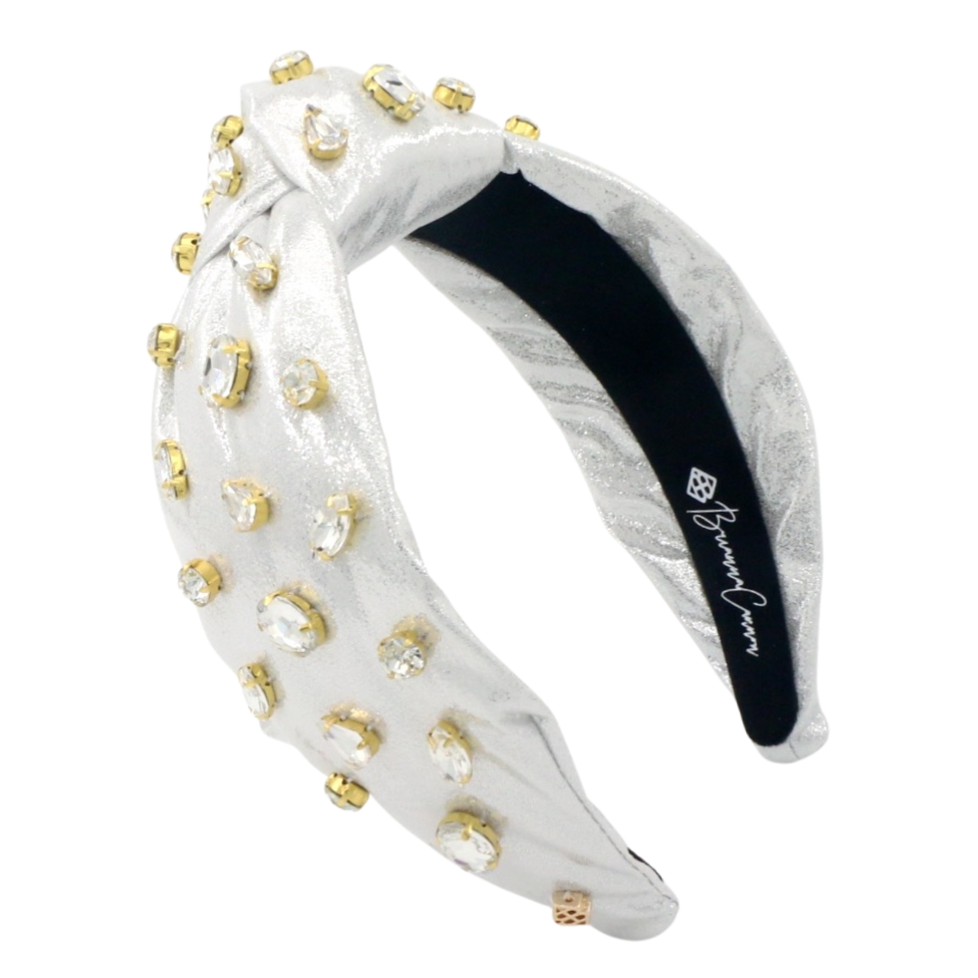 Adult Size Shimmer Headband with Hand-Sewn Crystals in  display picture 1