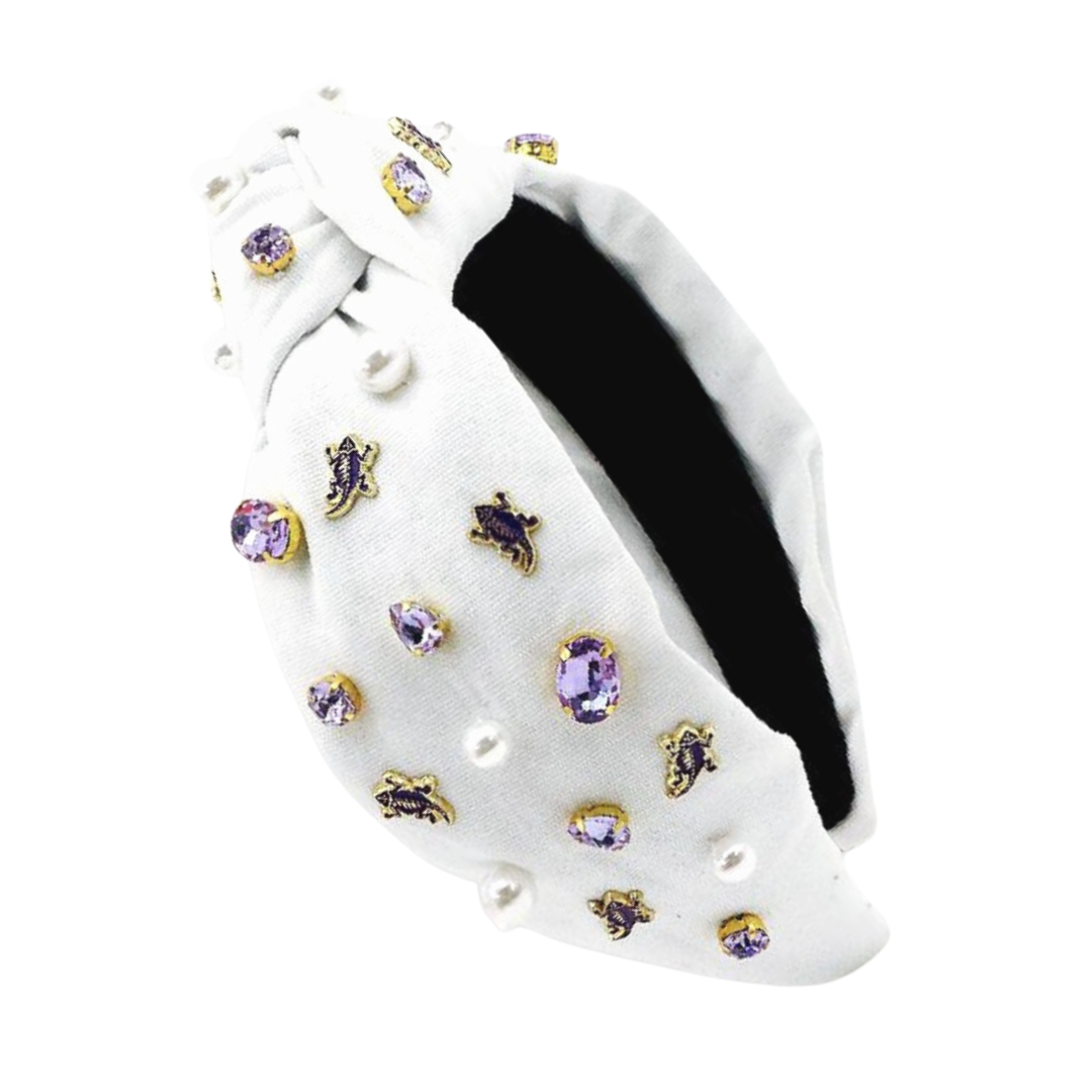 TCU White Logo Headband – Brianna Cannon display picture 3