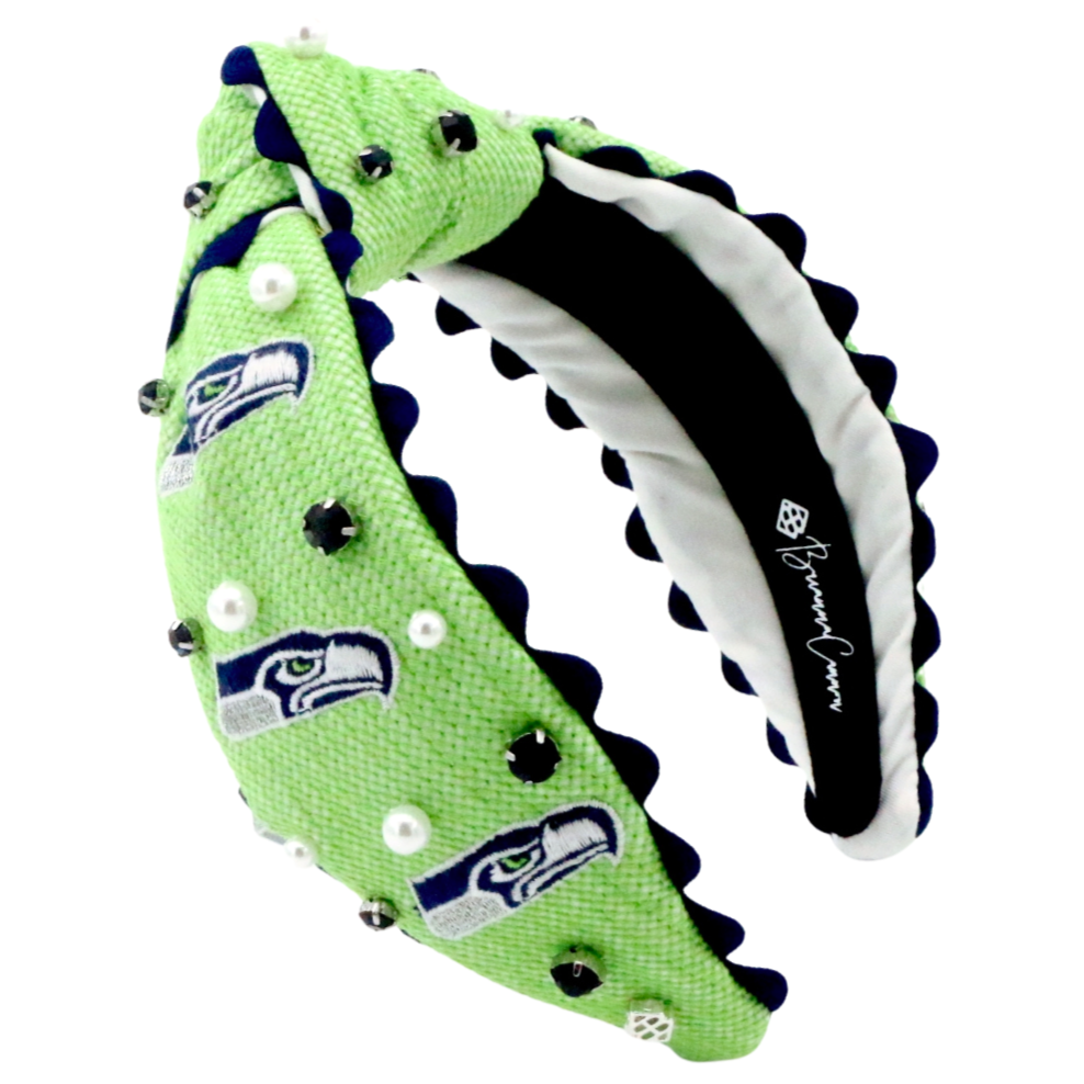 Seattle Seahawks Adult Cross Stitch Headband – Brianna Cannon display picture 1