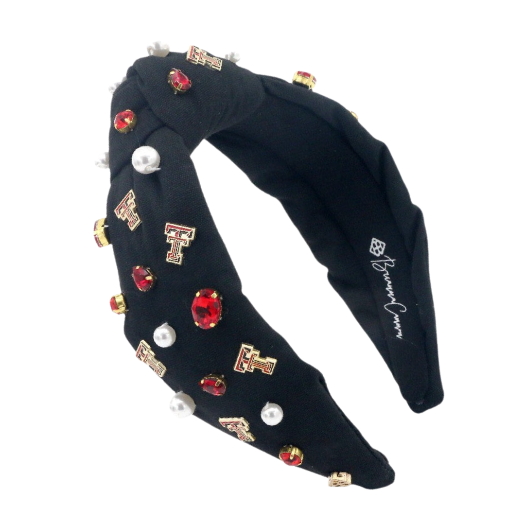 Ladies Texas Tech Sparkle Logo T-Shirt by Brianna Cannon