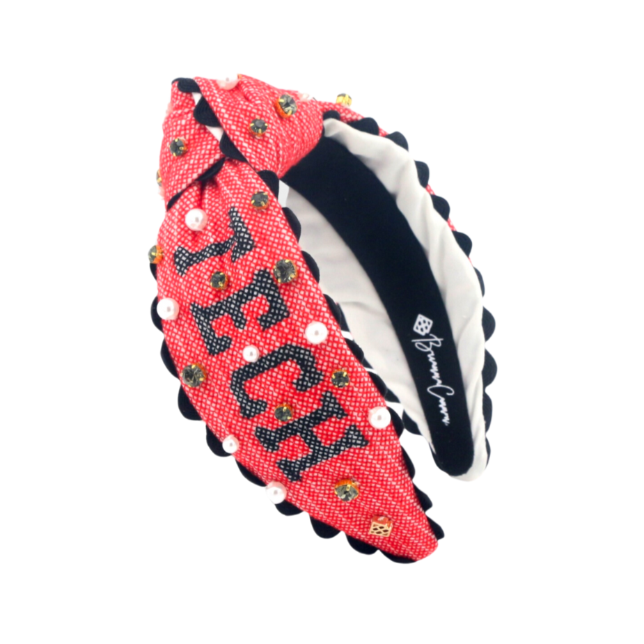 Brianna Cannon Texas Tech Red Thin Embroidered Headband