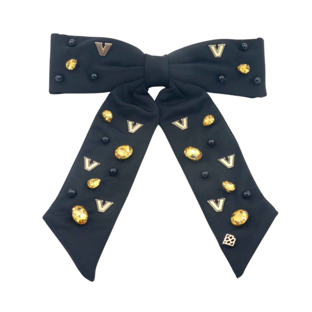 Vanderbilt Black Bow Barrette – Brianna Cannon display picture 1