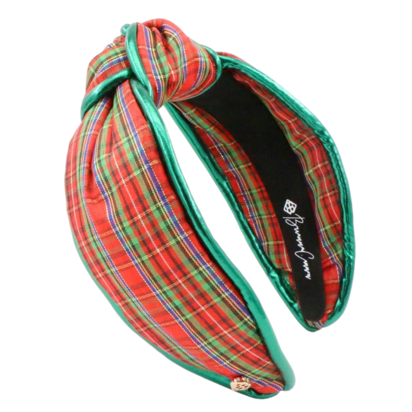 New Brianna Cannon Thin Red Plaid Headband Celebrating the reason for the season…with sparkles, plaid  main image 4