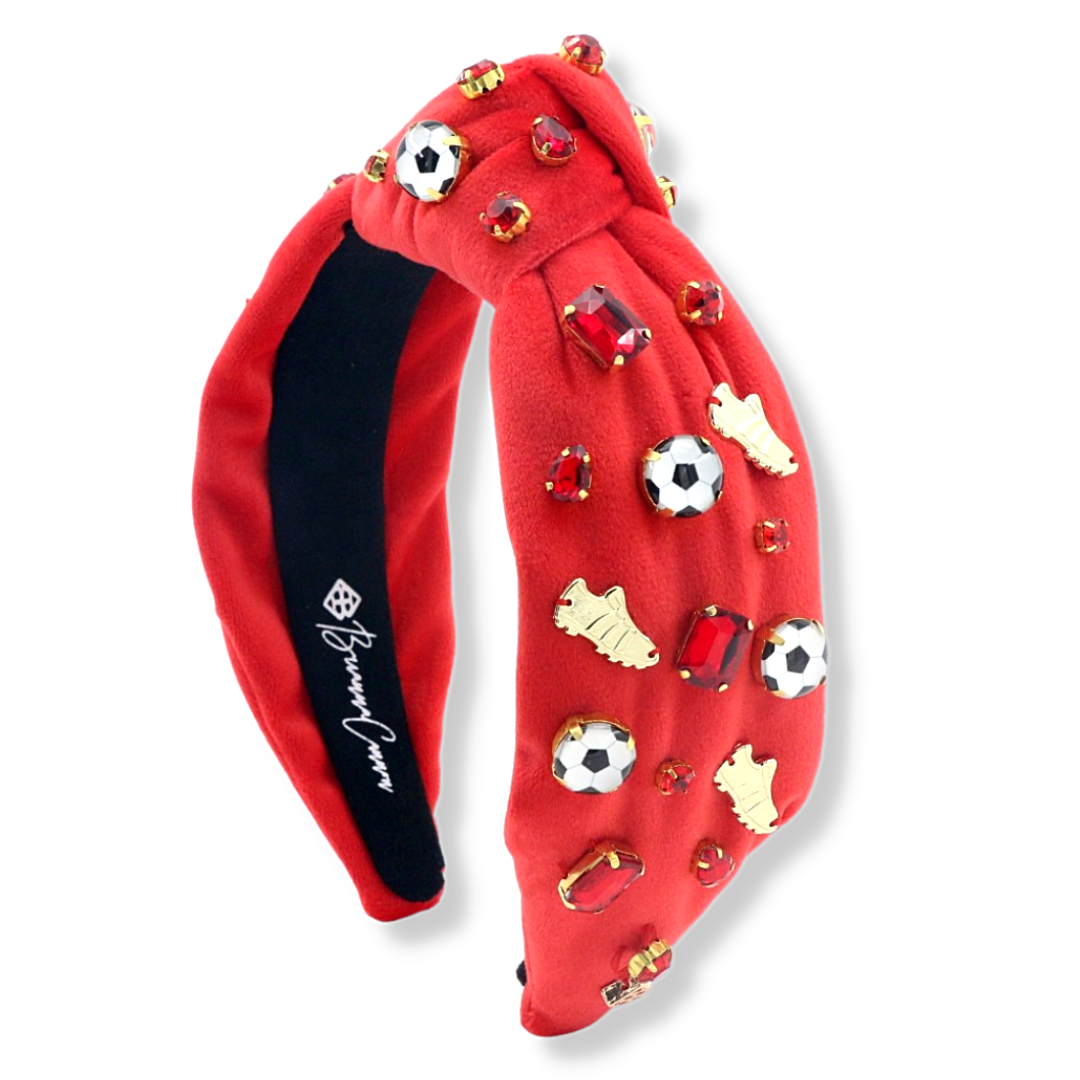 Fan Gear Soccer Headband in Red – Brianna Cannon display picture 3