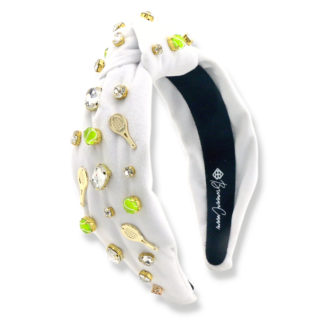 Fan Gear Tennis Headband in White – Brianna Cannon display picture 3