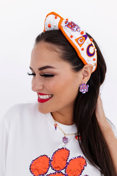 Clemson College Vault Rope Headband