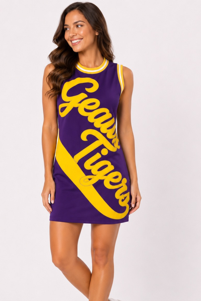 lsu jersey dress Script for Women, Purple, Small, 92% Cotton, 8% Spandex Color:black/ivory jackets tops NWT $139 J. Jill Pair with boots and