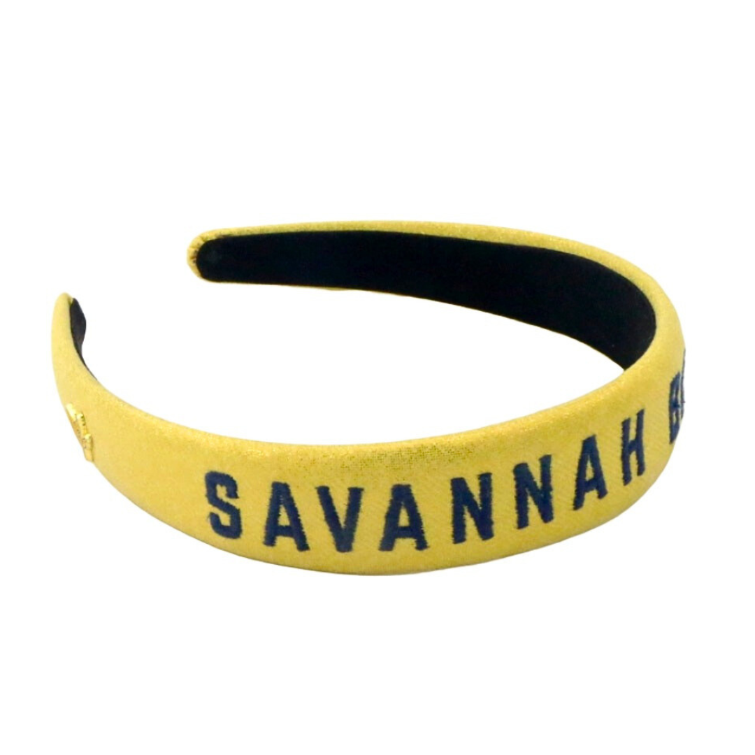 Savannah Bananas Thin Embroidered Headband