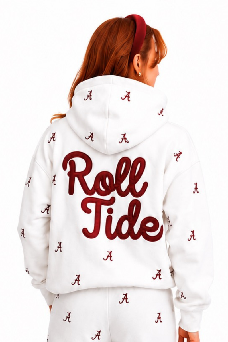 Alabama Embroidered Fleece Hoodie PRE-ORDER