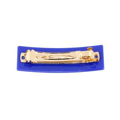 SMU Blue MUSTANGS Rectangle Barrette Clip