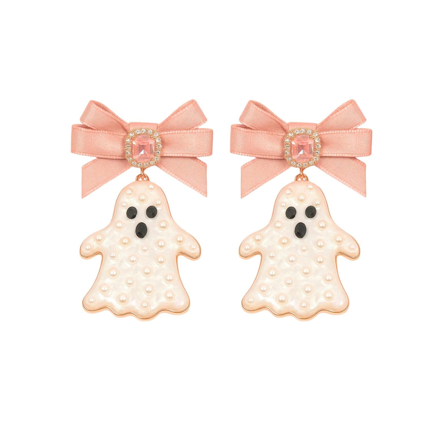 Bootiful Ghost Bow Earrings