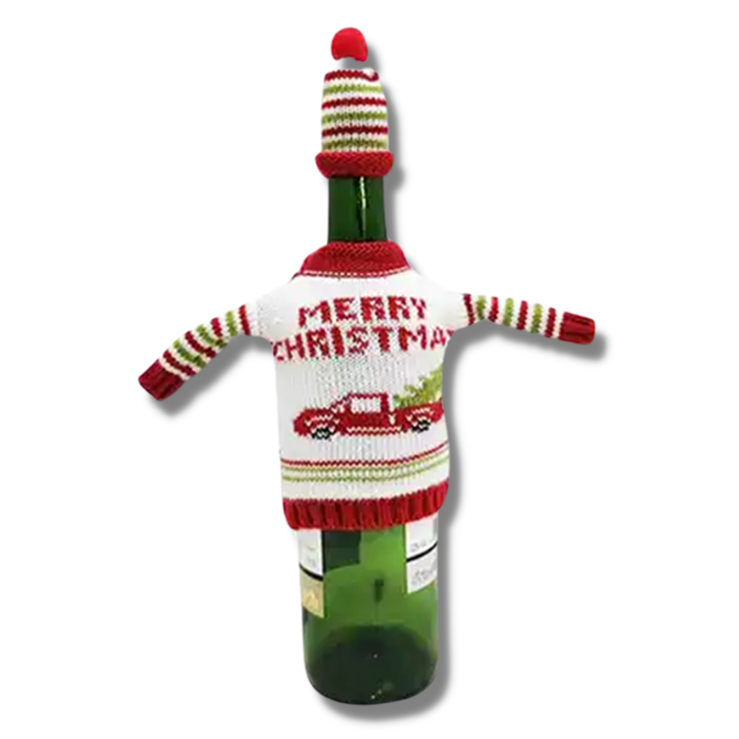 Wine Bottle Sweater - Merry Christmas