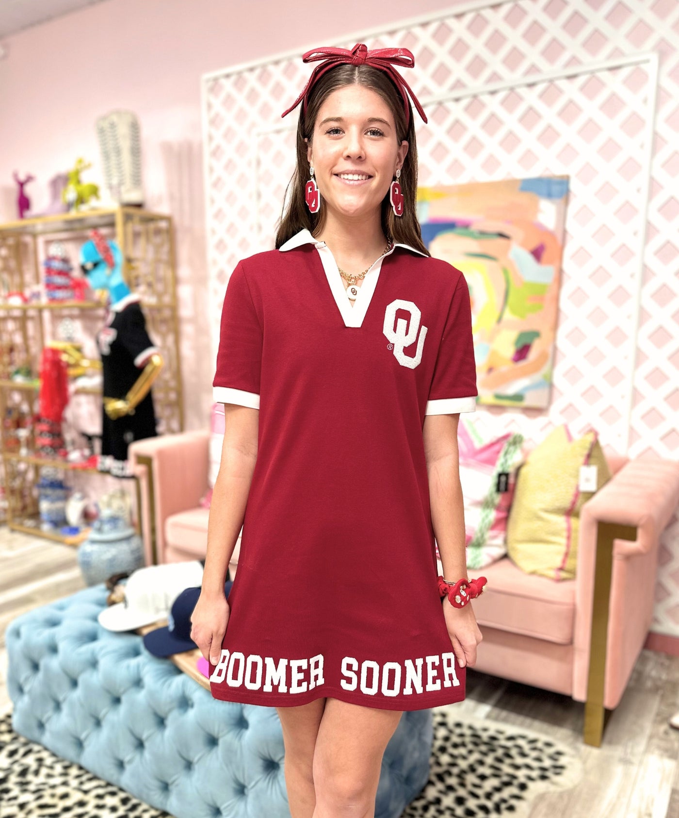 Oklahoma BC Club Dress with Schooner Logo