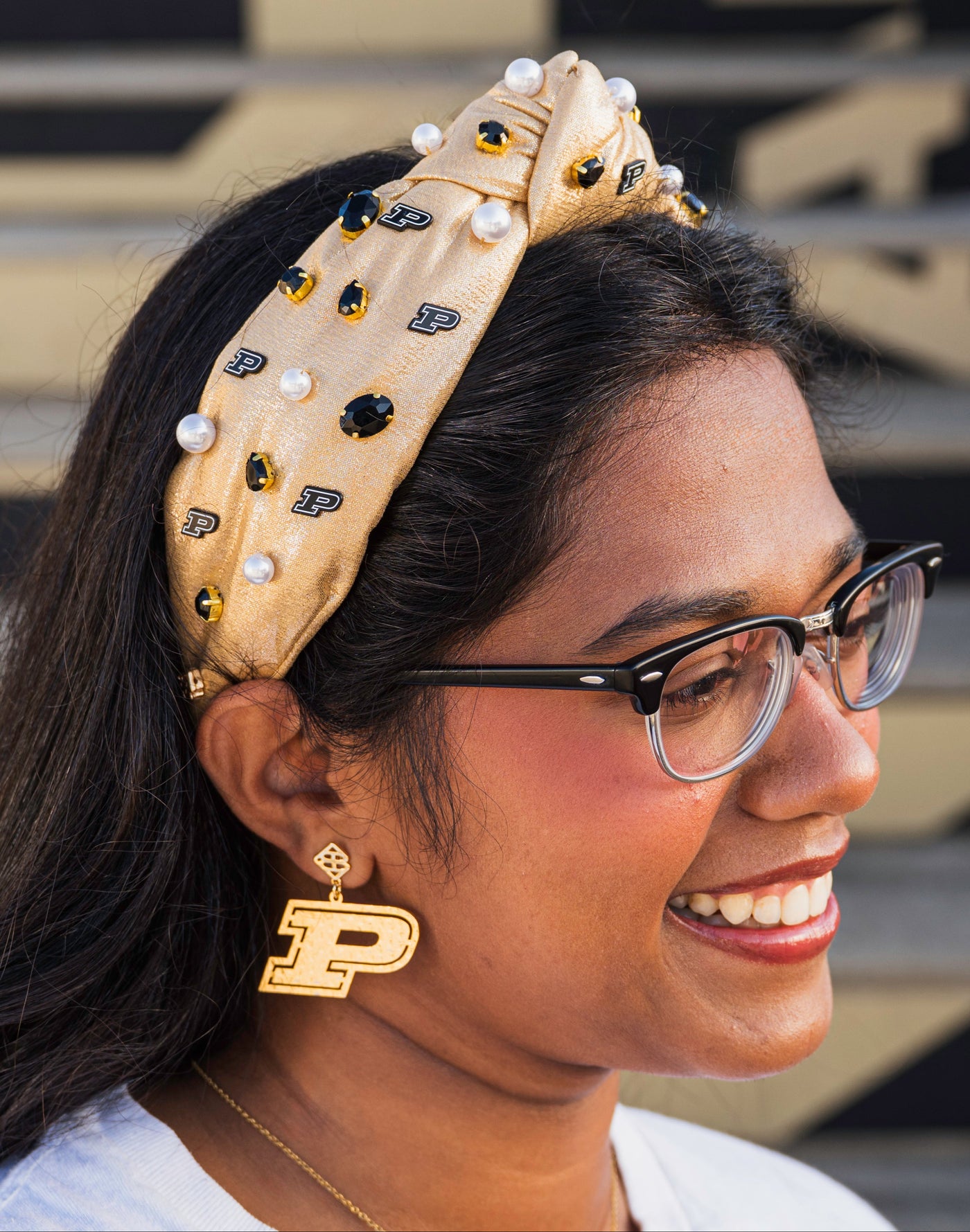 Purdue Gold Logo Headband