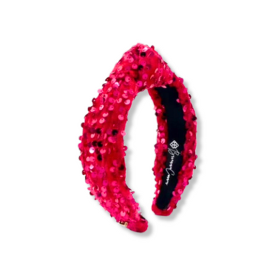 Child Size Pink Sequin Knotted Headband