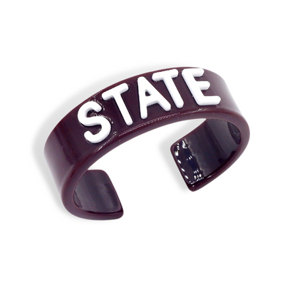 Mississippi State Maroon STATE Cuff