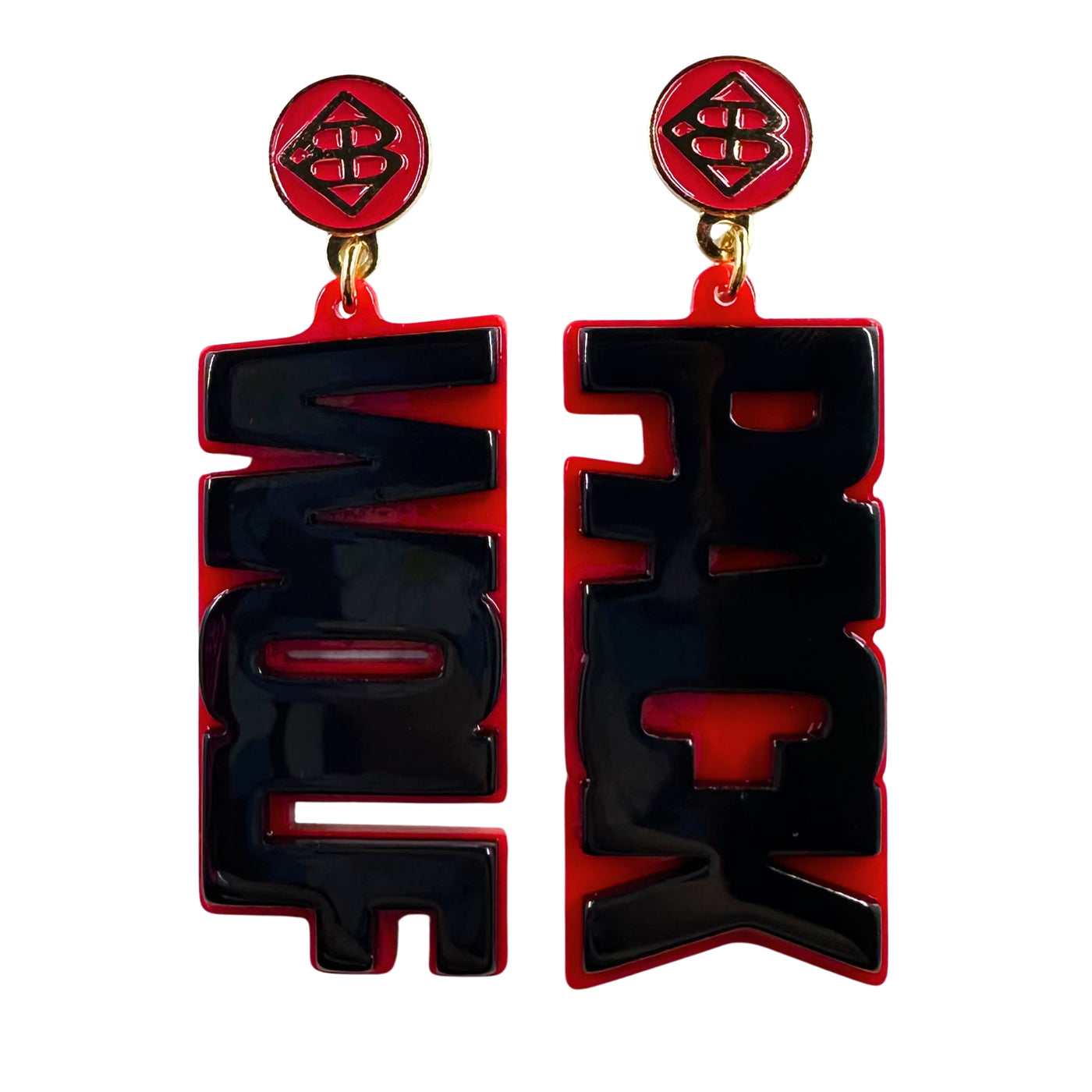 NC State Black WOLF PACK Earrings