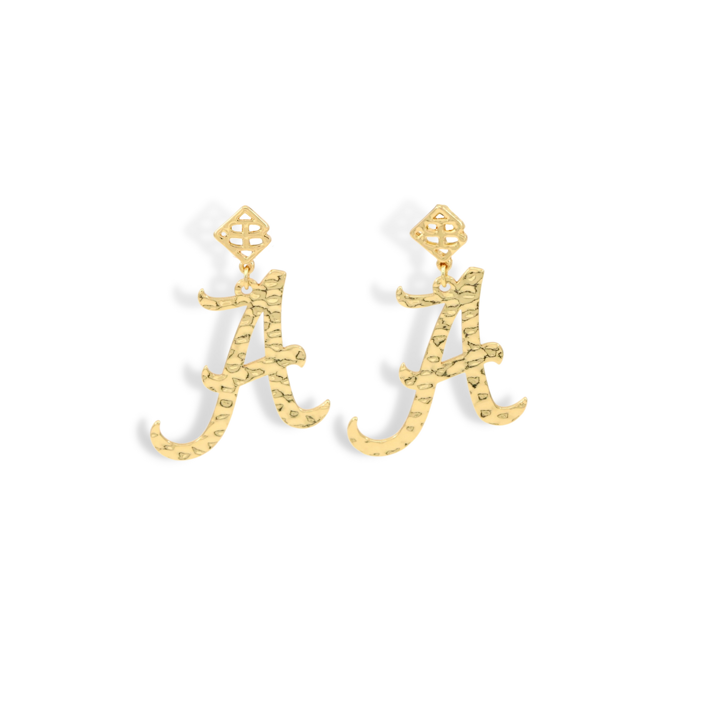 Gold Alabama A Earring with BC Logo