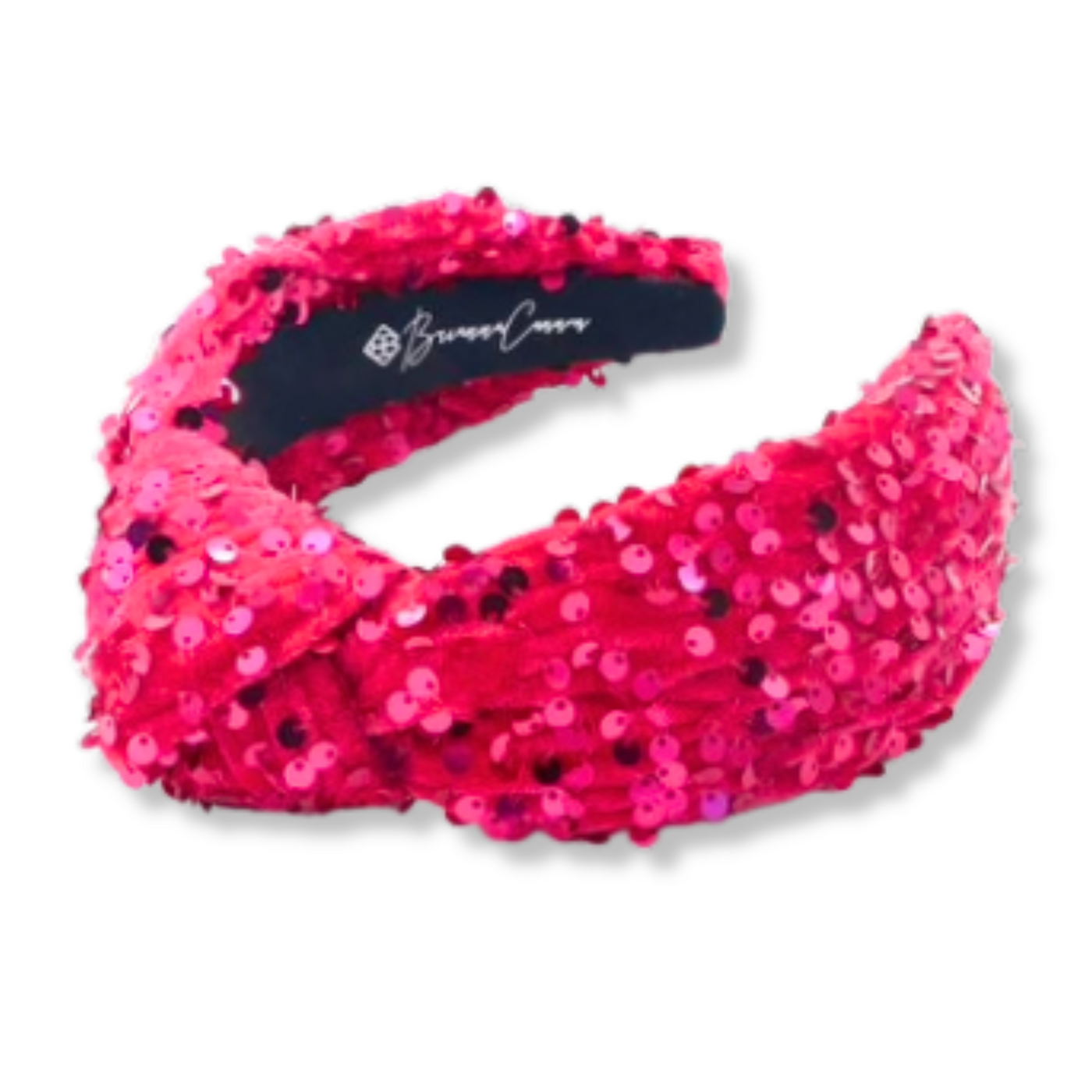 Adult Size Pink Sequin Knotted Headband