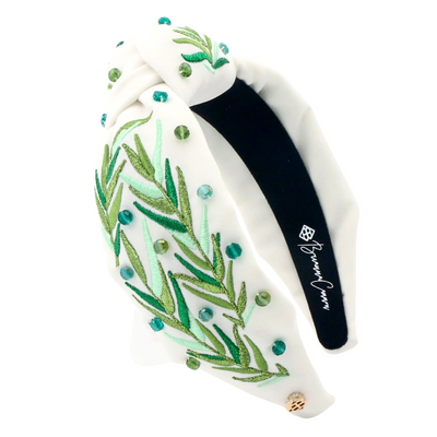 Embroidered Hosanna Palm Leaves Headband