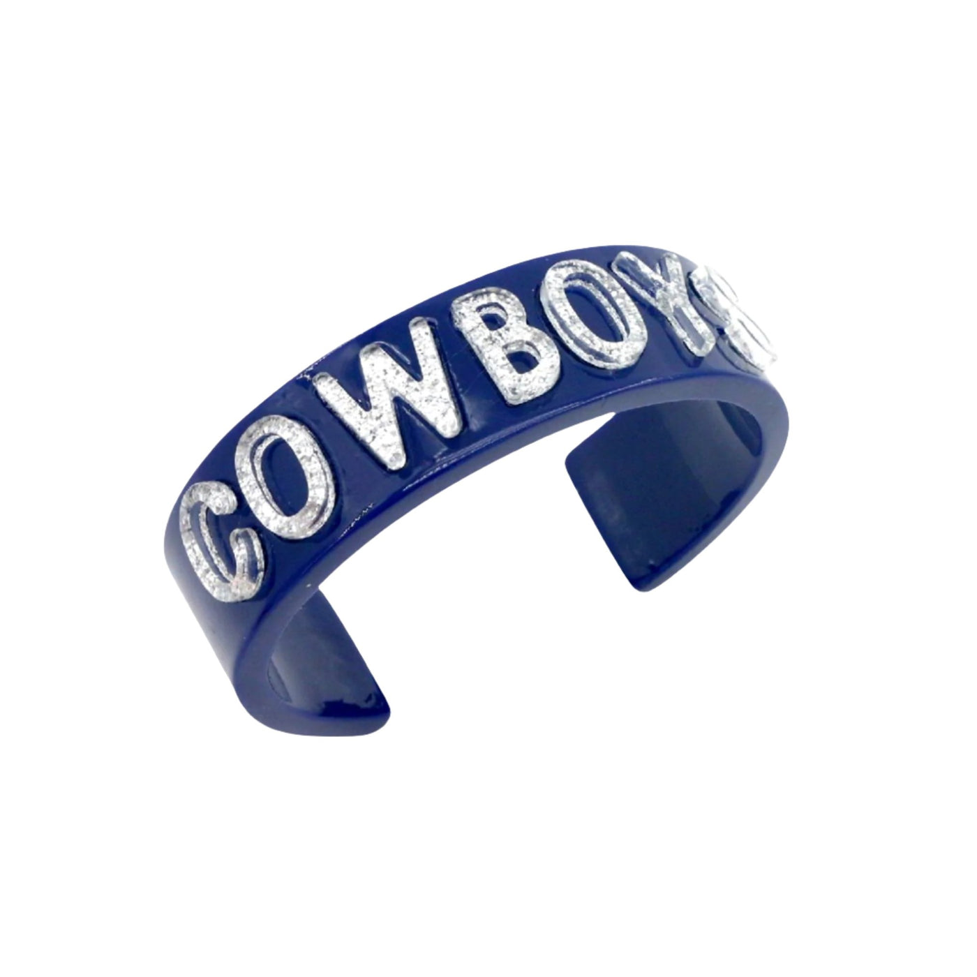 Navy and Silver COWBOYS Cuff