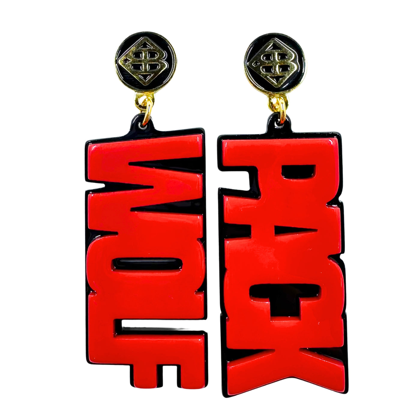 NC State Red WOLF PACK Earrings