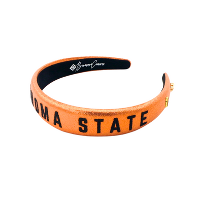 Oklahoma State Orange Thin Embroidered Headband