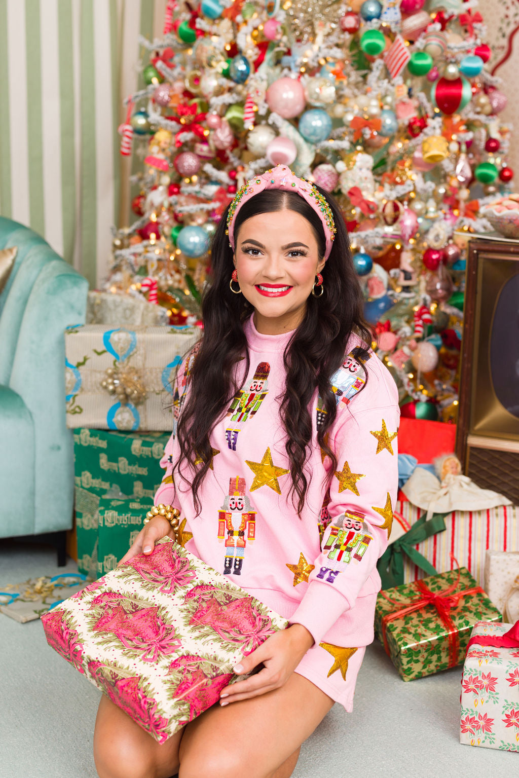 BC Pink Nutcracker Sweatshirt & Skirt Set PRE-ORDER (Est  Ship 11/1)