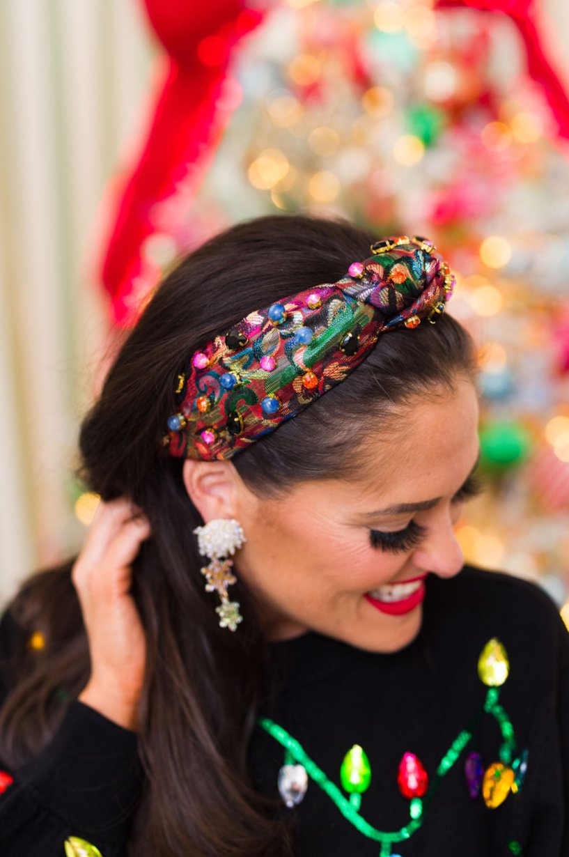 Metallic Brocade Party Headband