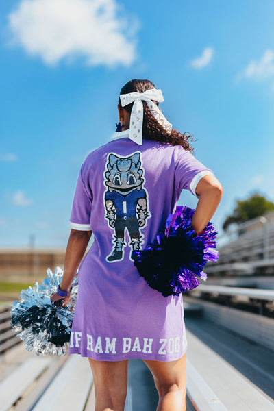 TCU White Bow  Barrette