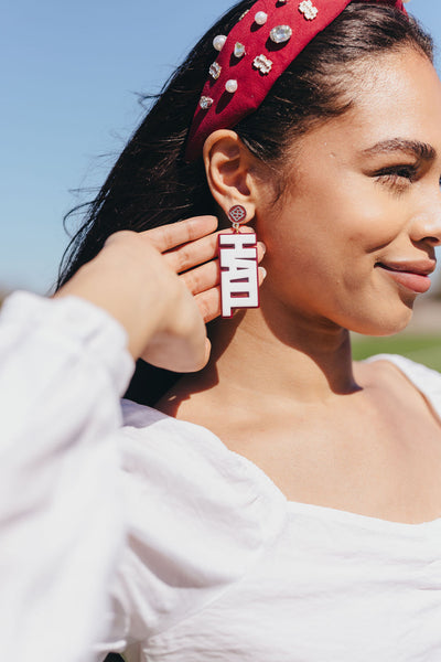 White HAIL STATE Earrings