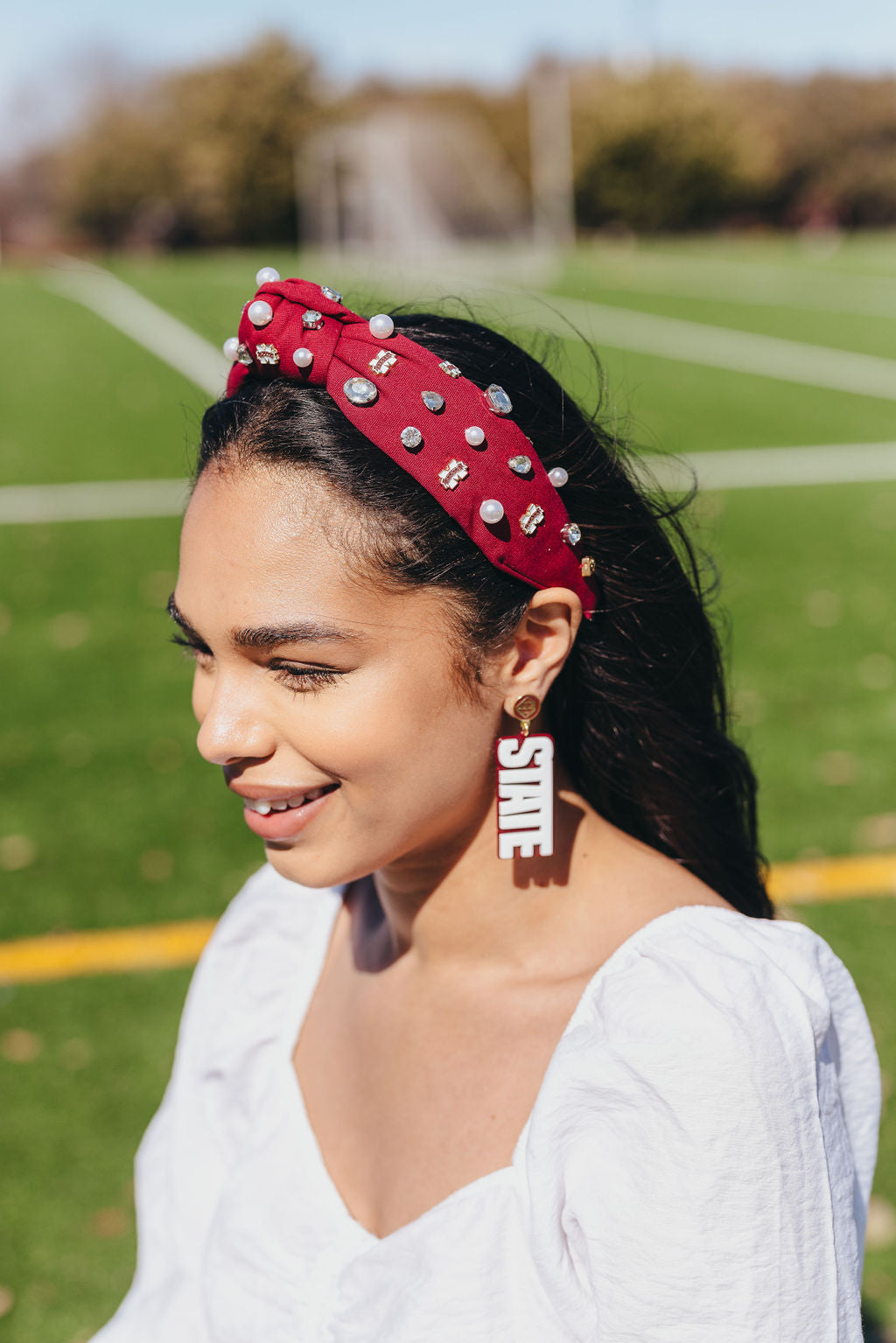 White HAIL STATE Earrings