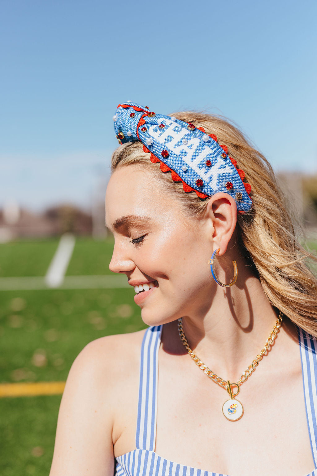 University of Kansas Logo  Necklace