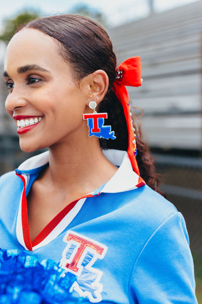 Louisiana Tech Logo Earrings