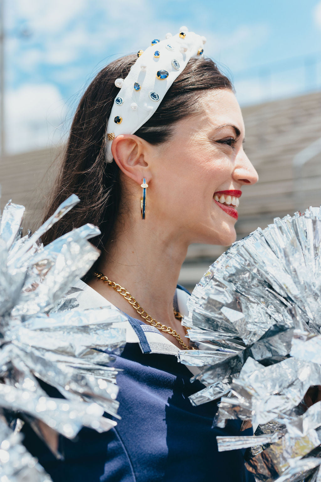 Penn State Logo Hoop Earrings