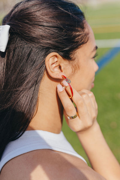 Oklahoma Logo Hoop Earrings