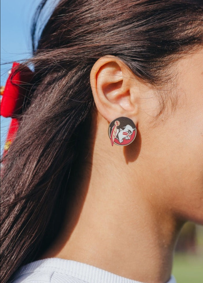 Seminole Logo Stud Earrings