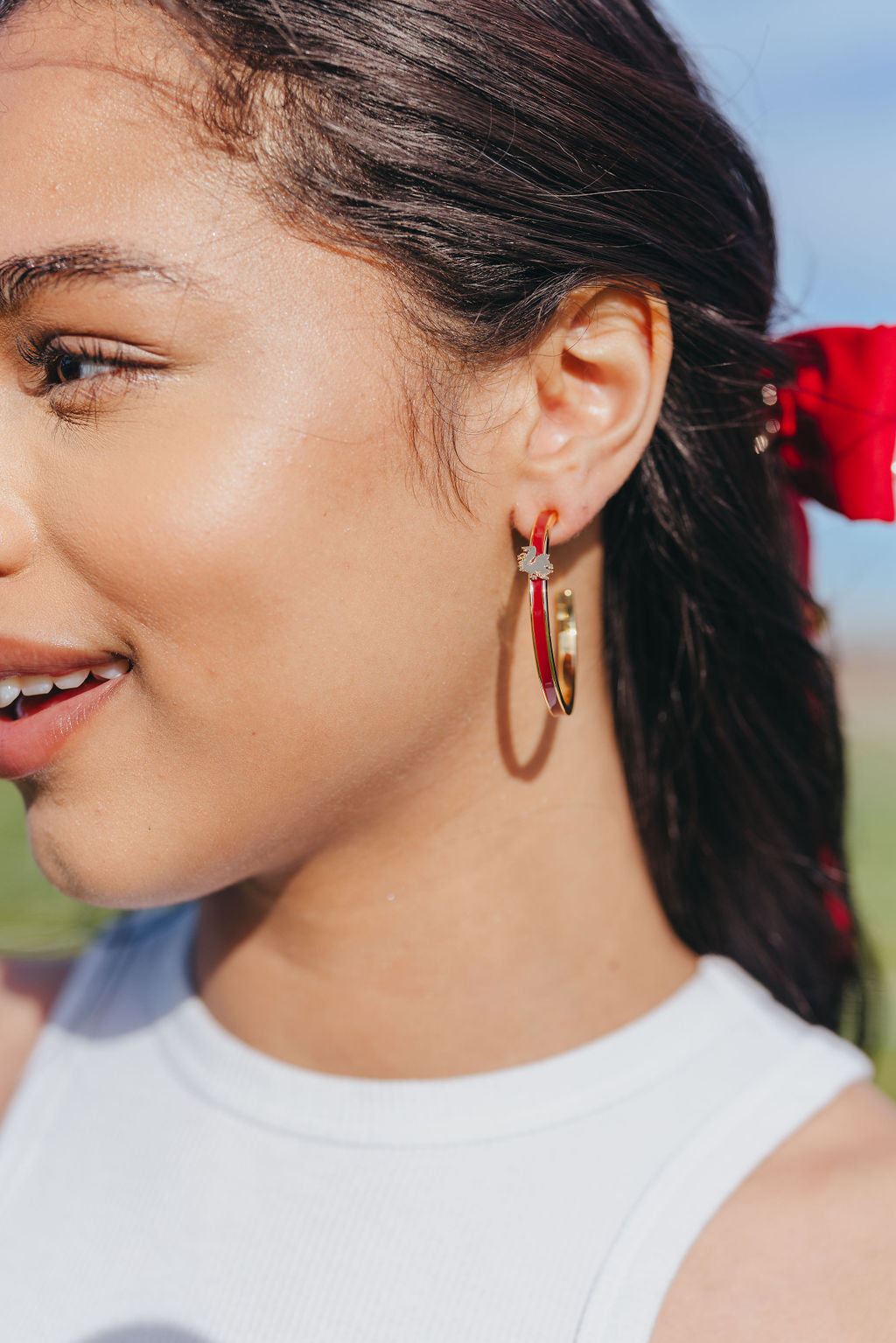 South Carolina Logo Hoop Earrings