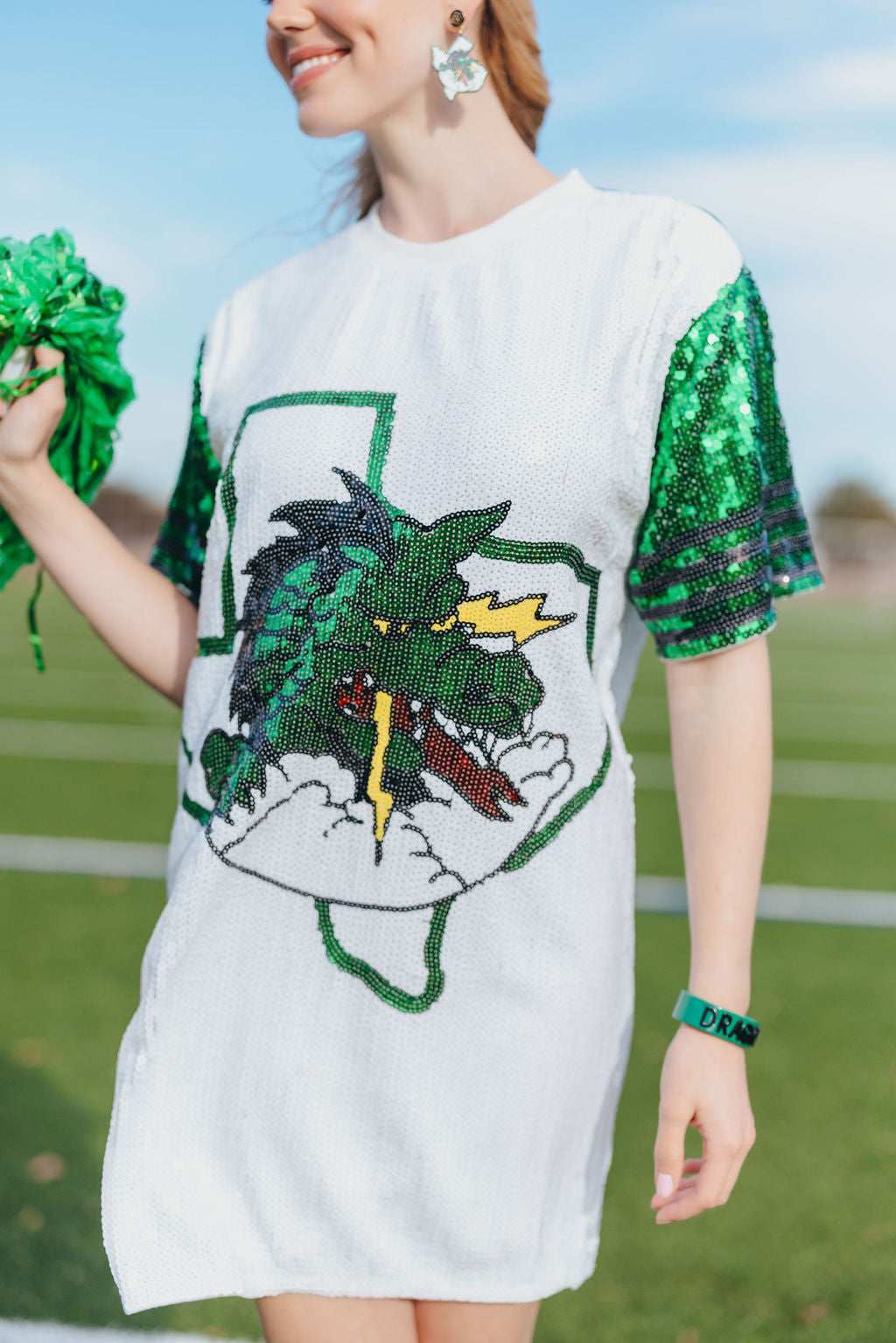 Adult Southlake Carroll Sequined Jersey Dress