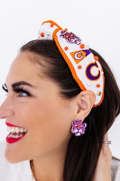 Clemson College Vault Rope Headband