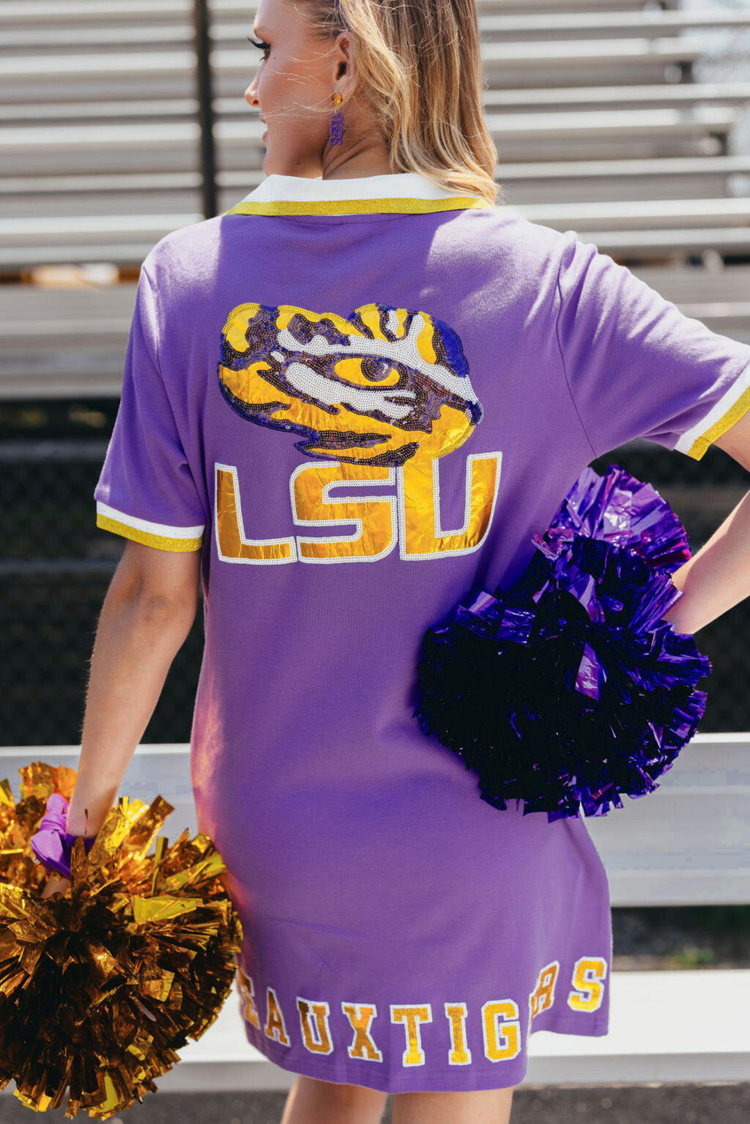 LSU BC Club Dress with Tiger Eye – Brianna Cannon